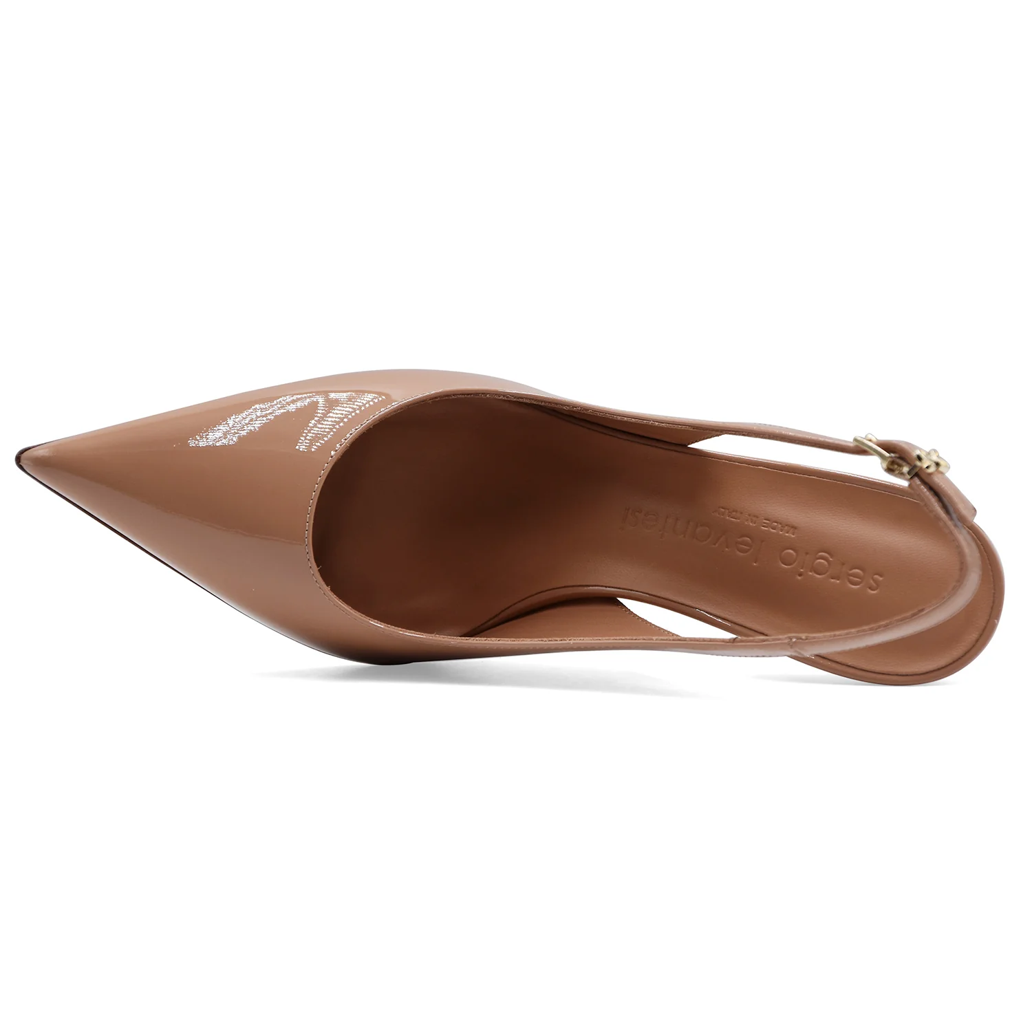 Slingback Sergio Levantesi Donna Daria6 Pelle Verniciata Nude - Image 3
