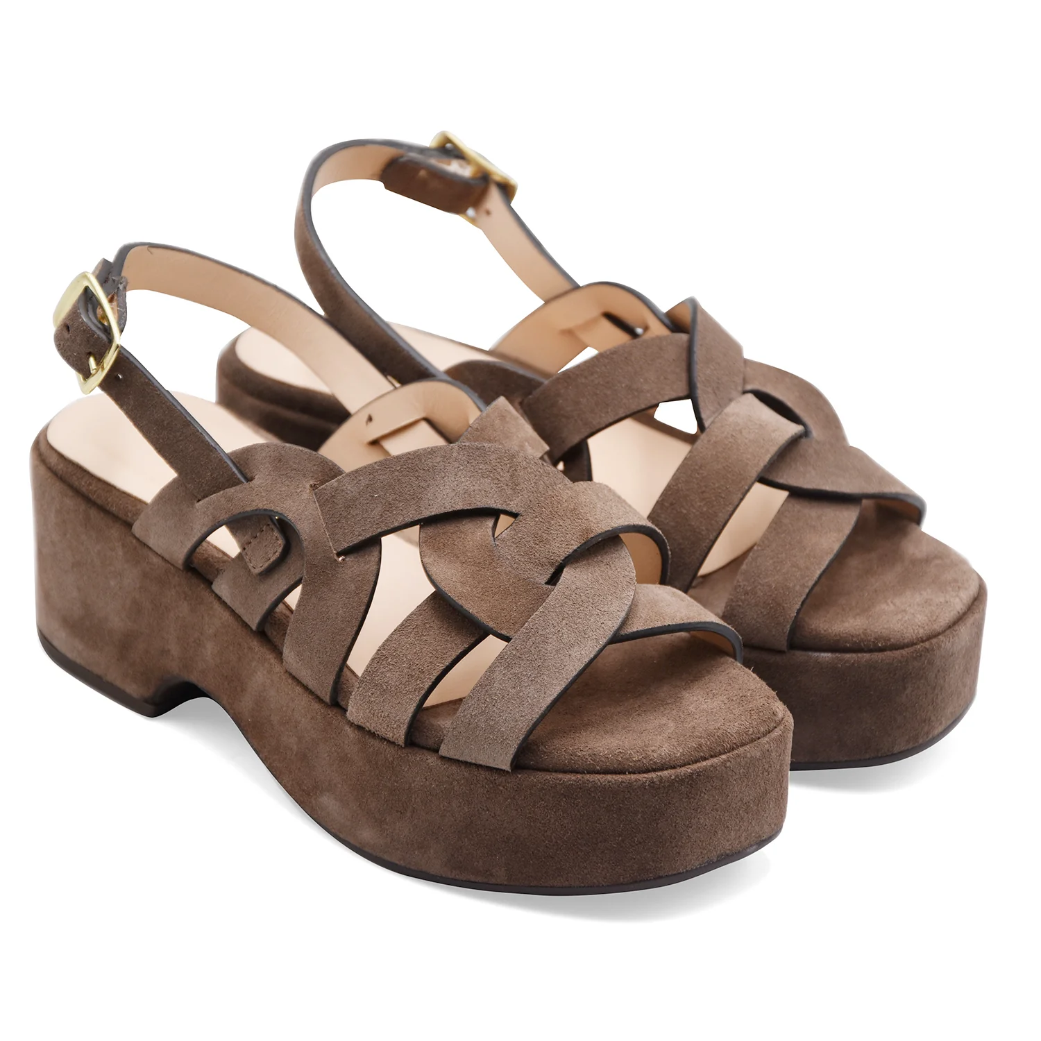 Sandali Duccio Del Duca Donna DD124 Morbido Camoscio Espresso - Image 4