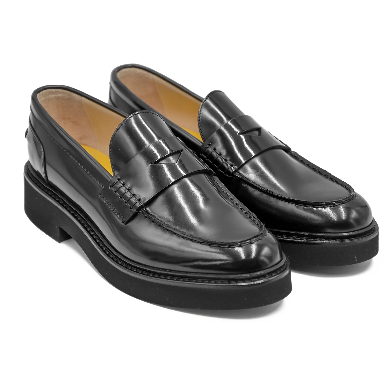 Mocassini Doucal's Donna Nero Penny Stile Raffinato Ed Elegante - Image 2
