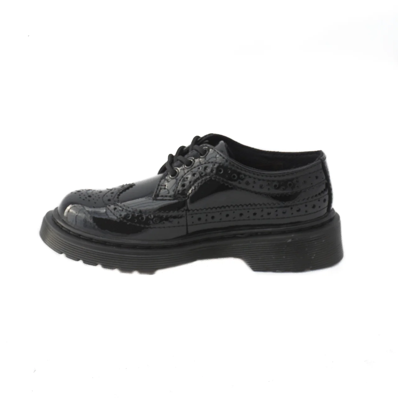 Scarpa allacciata Dr. Martens Bambino modello 3989 vernice nera - Image 3