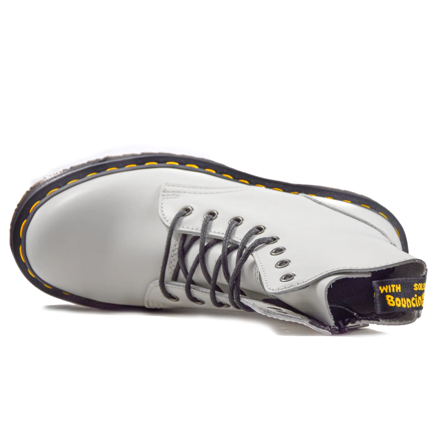 Anfibi Dr. Martens Jadon Donna Bianca Otto Fori E Zip - Image 3