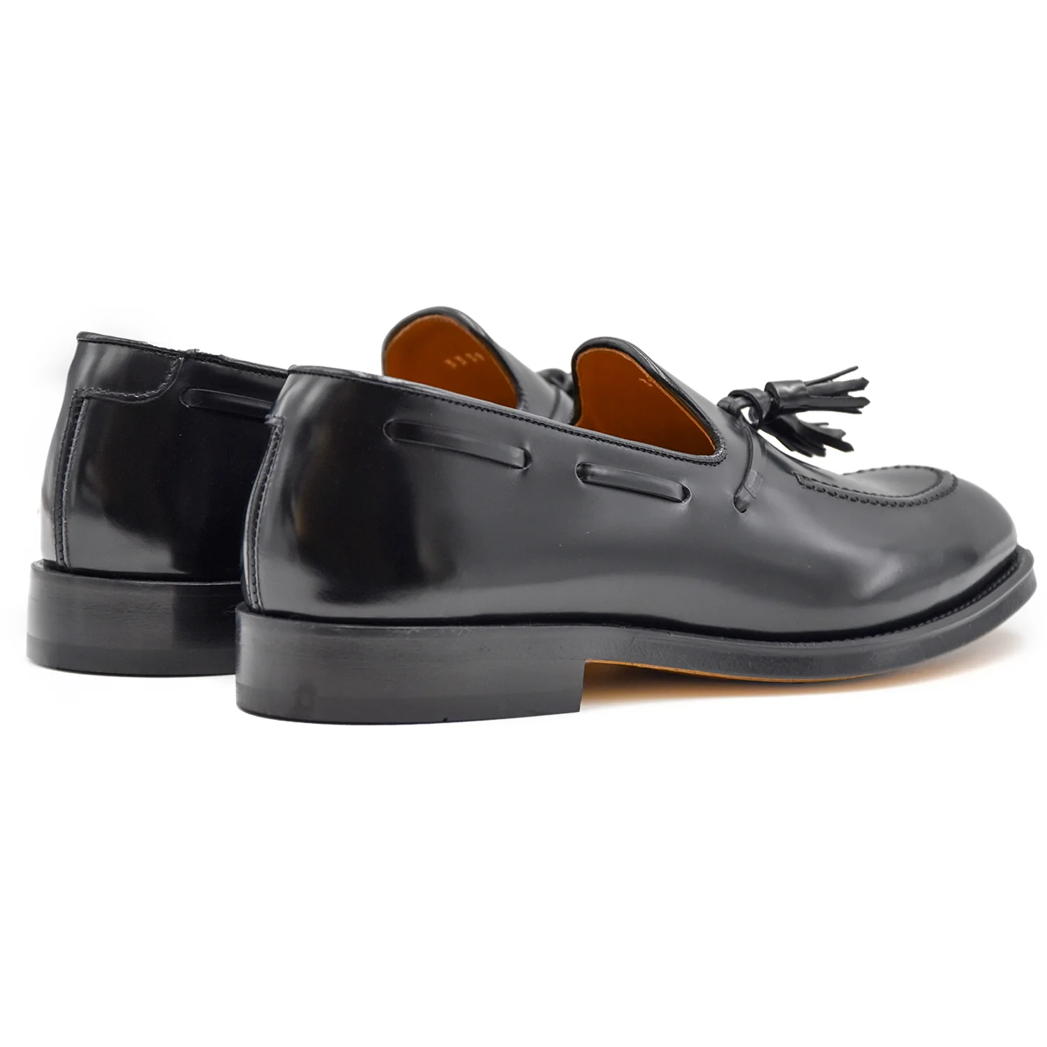 Mocassini Doucal's Nero Uomo Con Nappina Classe Made In Italy - Image 5