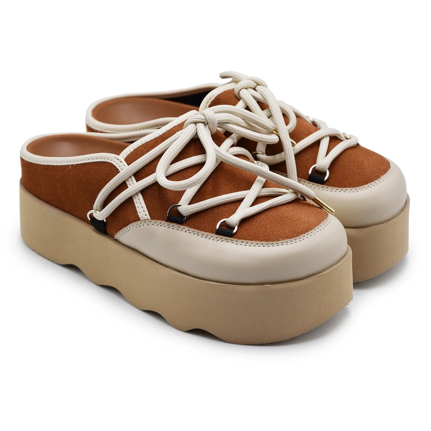 Sabot Scholl Donna Tabacco SL.F318352422 Occhielli Trekking - Image 2