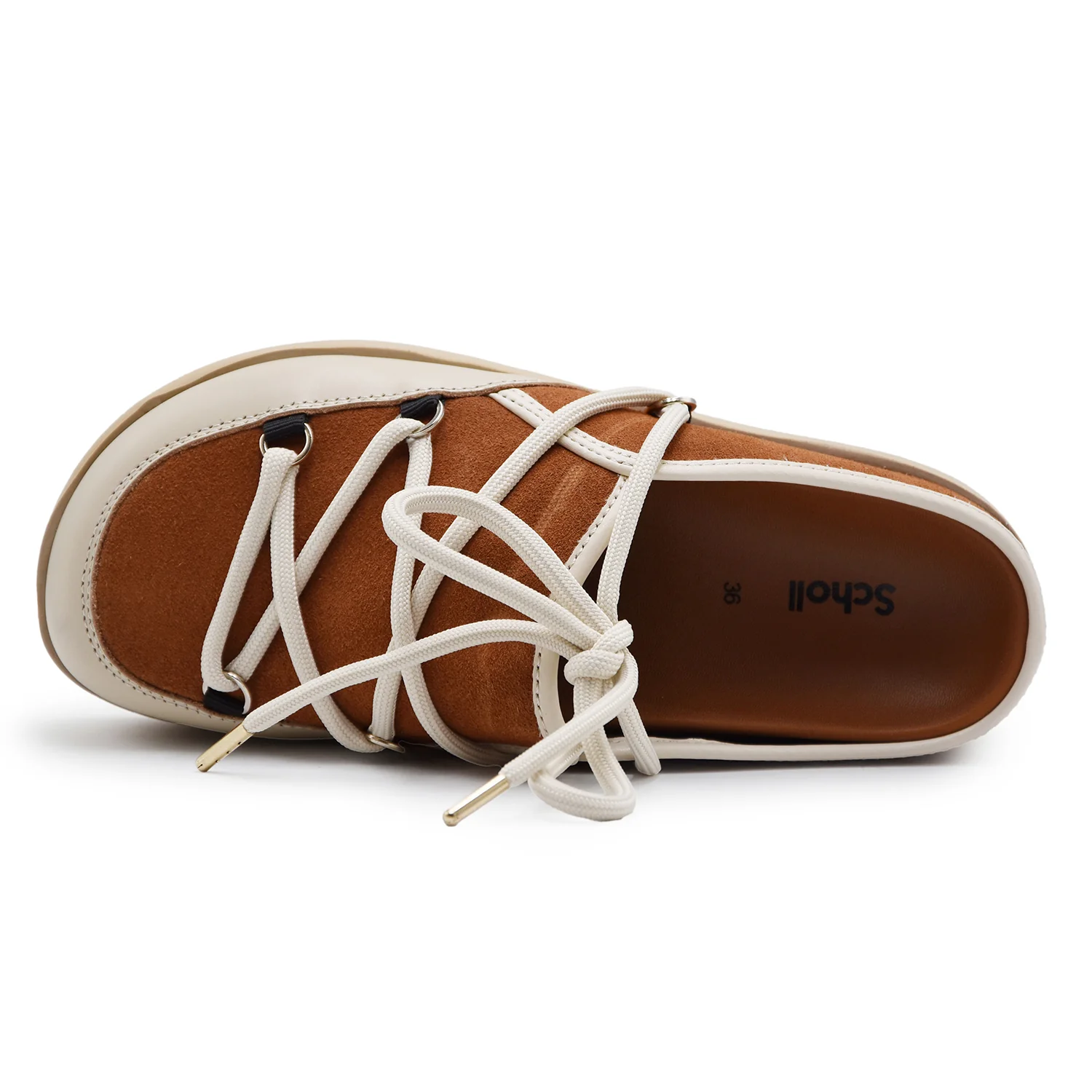 Sabot Scholl Donna Tabacco SL.F318352422 Occhielli Trekking - Image 3