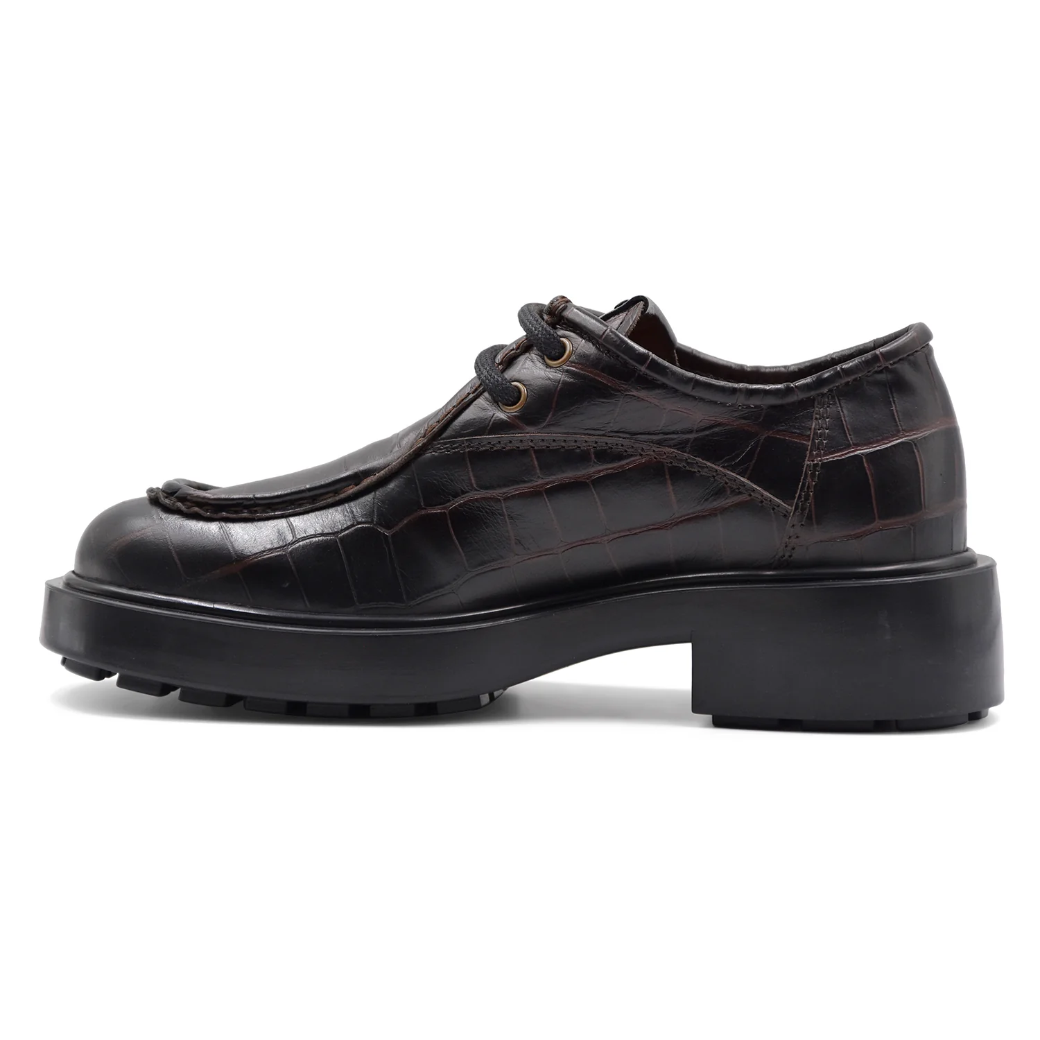 Allacciata Copenhagen Donna CPH446 Vera Pelle Marrone Croco - Image 3