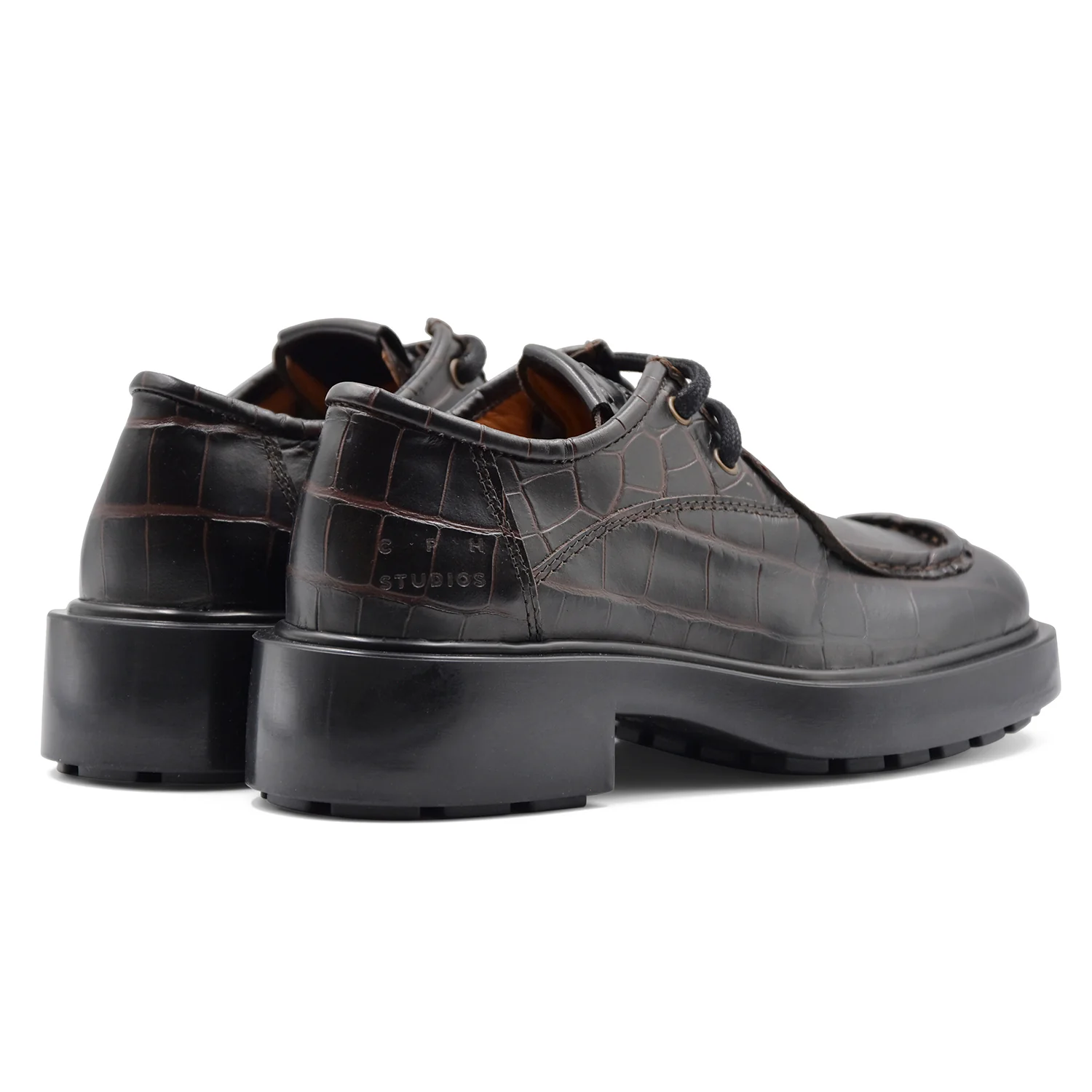 Allacciata Copenhagen Donna CPH446 Vera Pelle Marrone Croco - Image 4