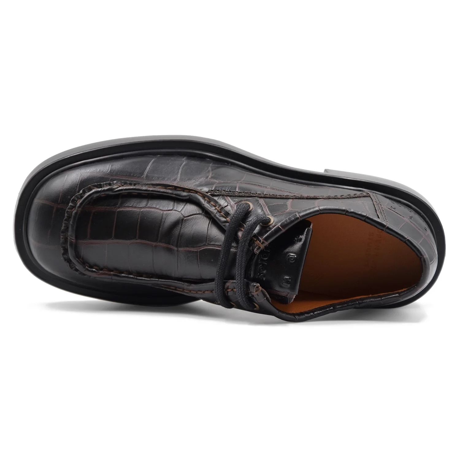 Allacciata Copenhagen Donna CPH446 Vera Pelle Marrone Croco - Image 5