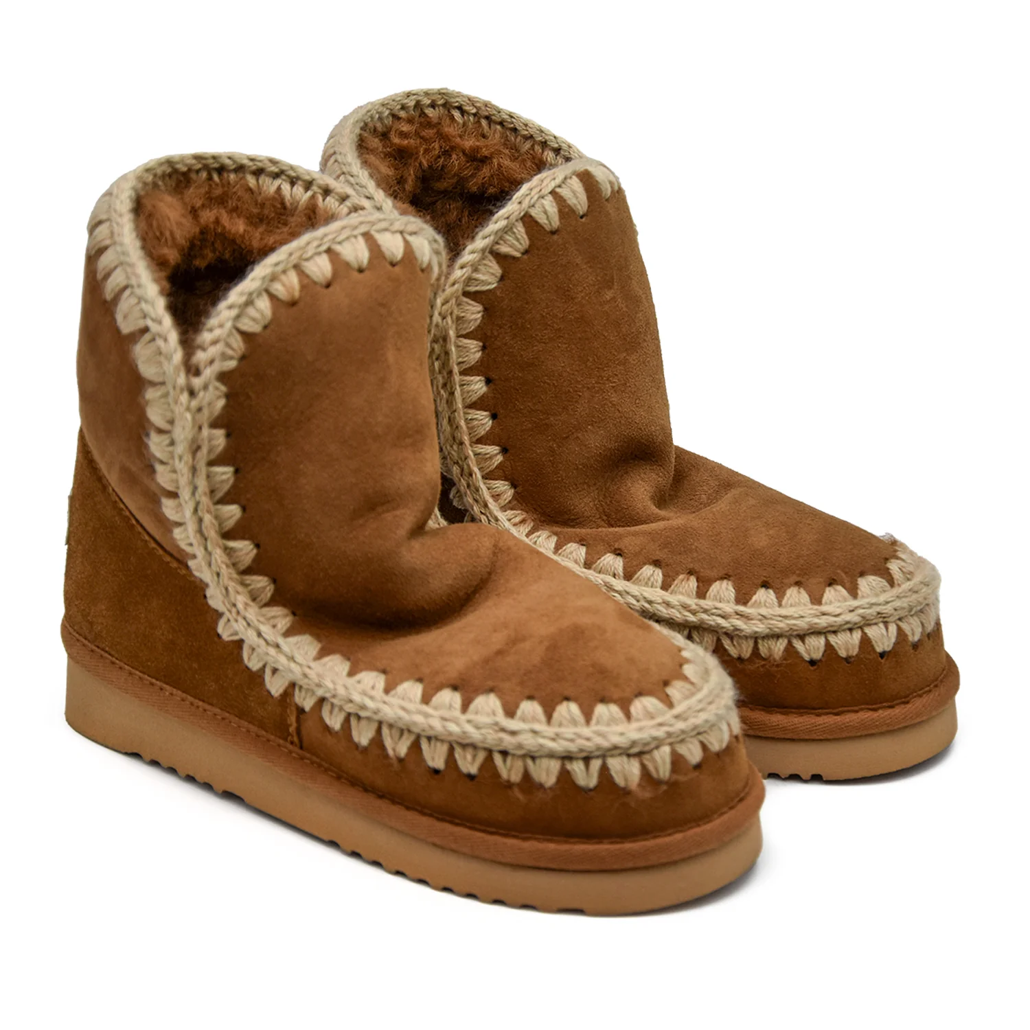 Mou Stivaletti Eskimo18 Cognac Con Tallone Rinforzato Donna - Image 2