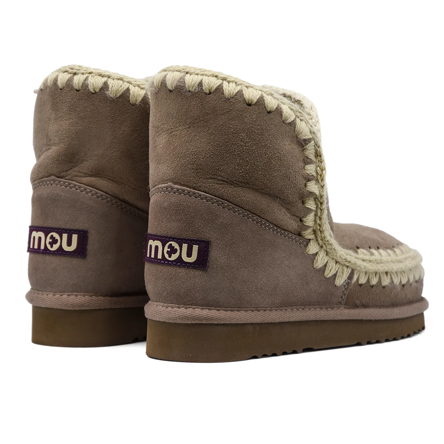 Stivaletti Mou Donna Eskimo18 Grigio Con Cuciture In Lana Donna - Image 4