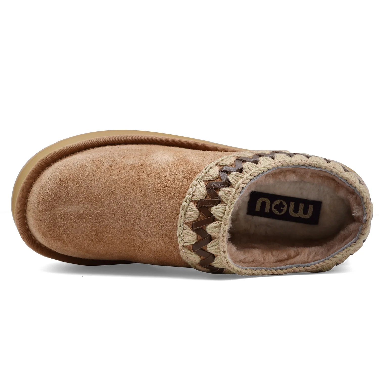 Sabot Mou Donna Platform Clog Camoscio Savana Calda E Di Moda - Image 5