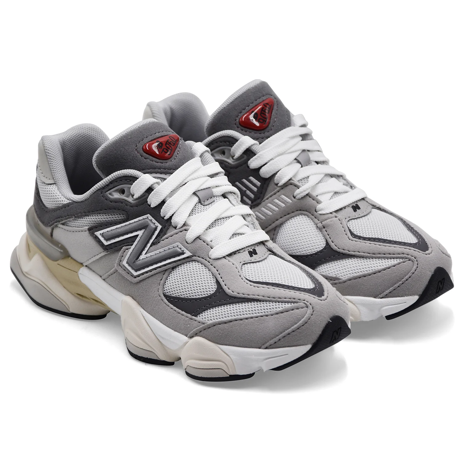 Sneakers New Balance 9060 Lace Junior Raincloud Con Castlerock - Image 2