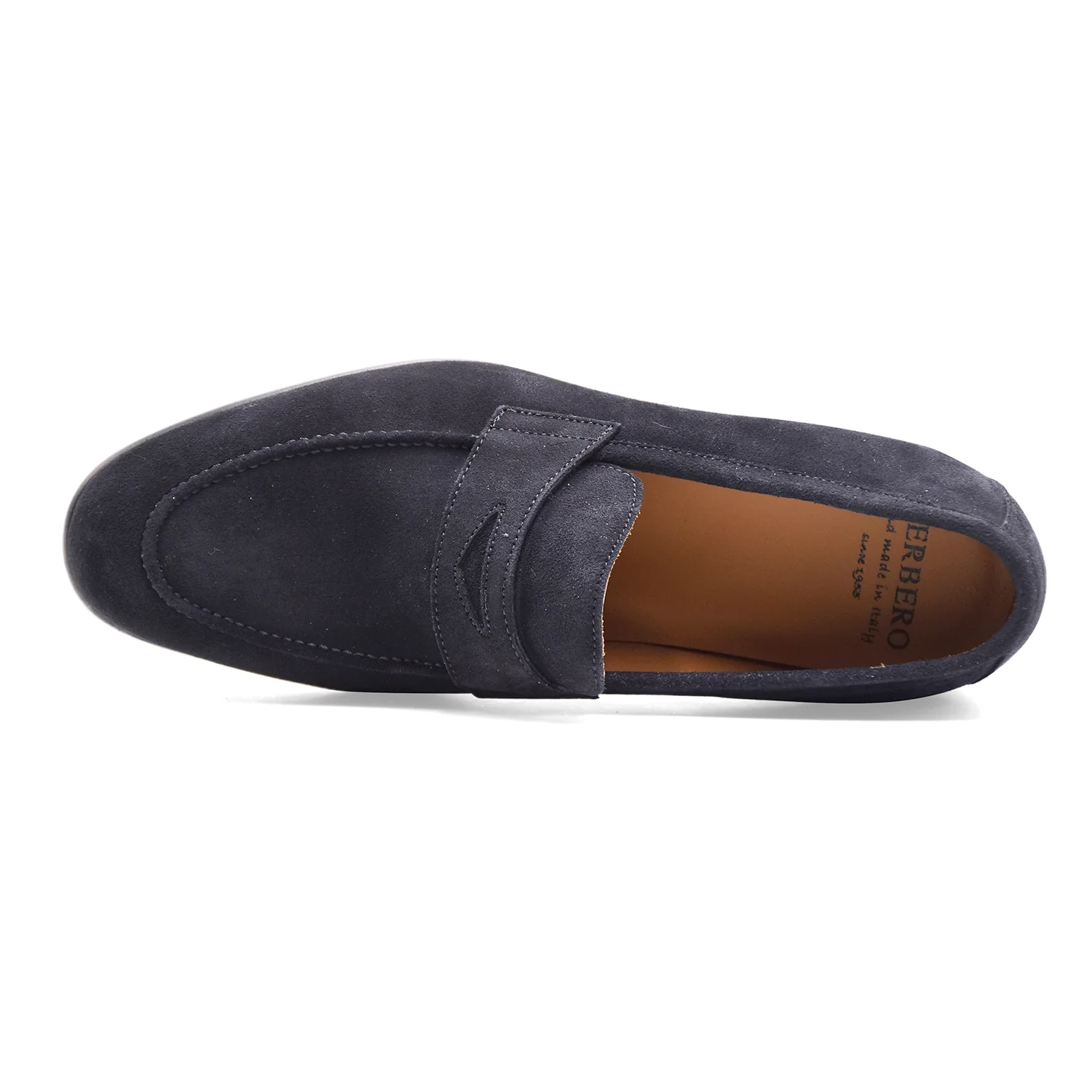 Mocassini Uomo Cerbero GH 1 Pelle Scamosciata Blu Made In Italy - Image 3