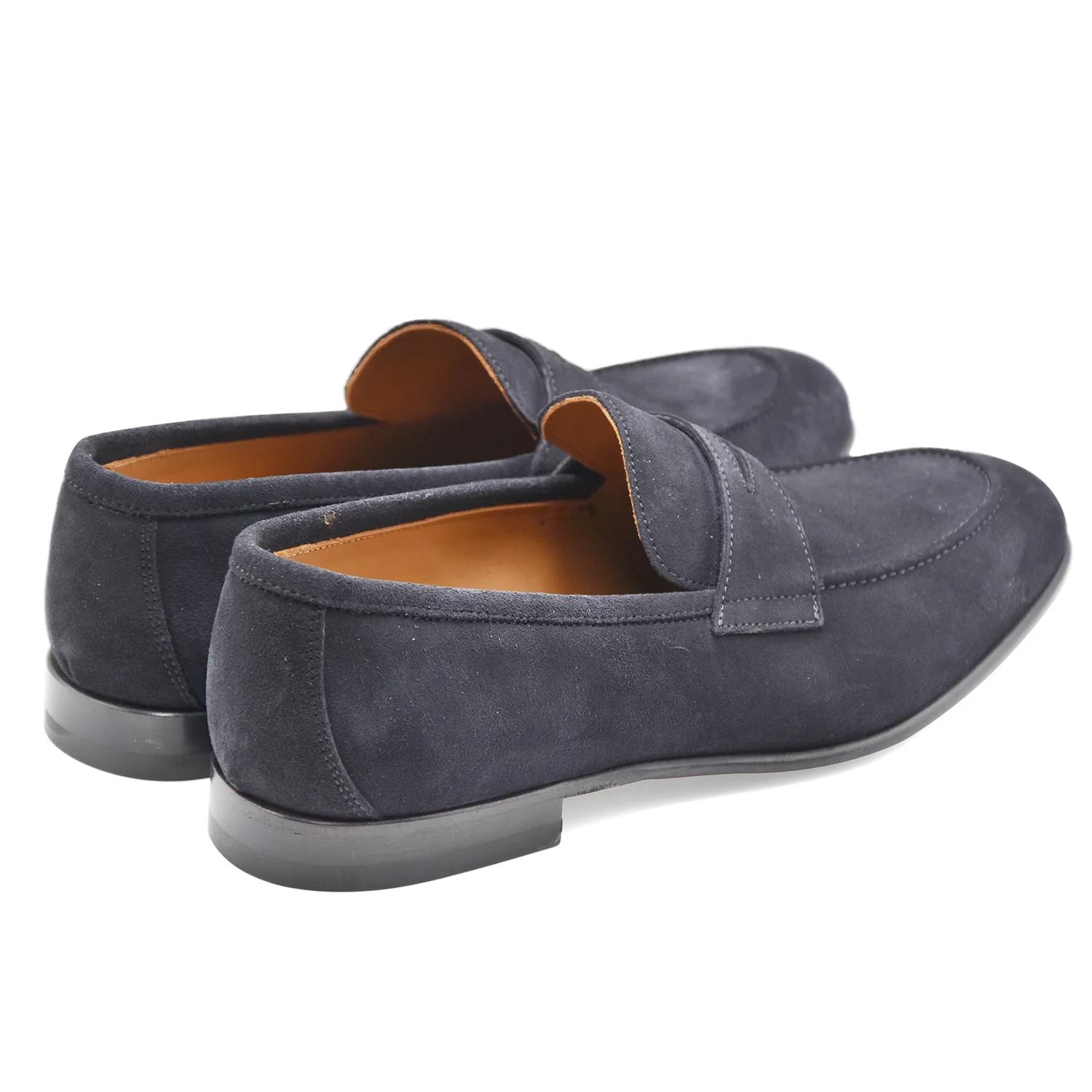 Mocassini Uomo Cerbero GH 1 Pelle Scamosciata Blu Made In Italy - Image 4