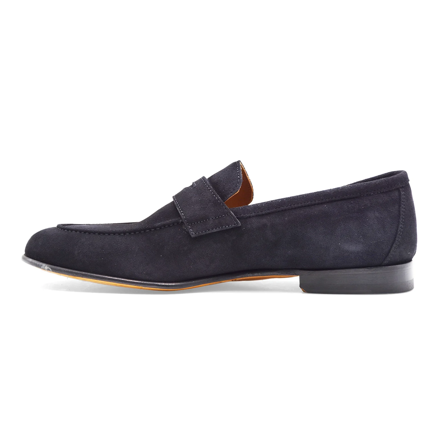 Mocassini Uomo Cerbero GH 1 Pelle Scamosciata Blu Made In Italy - Image 5