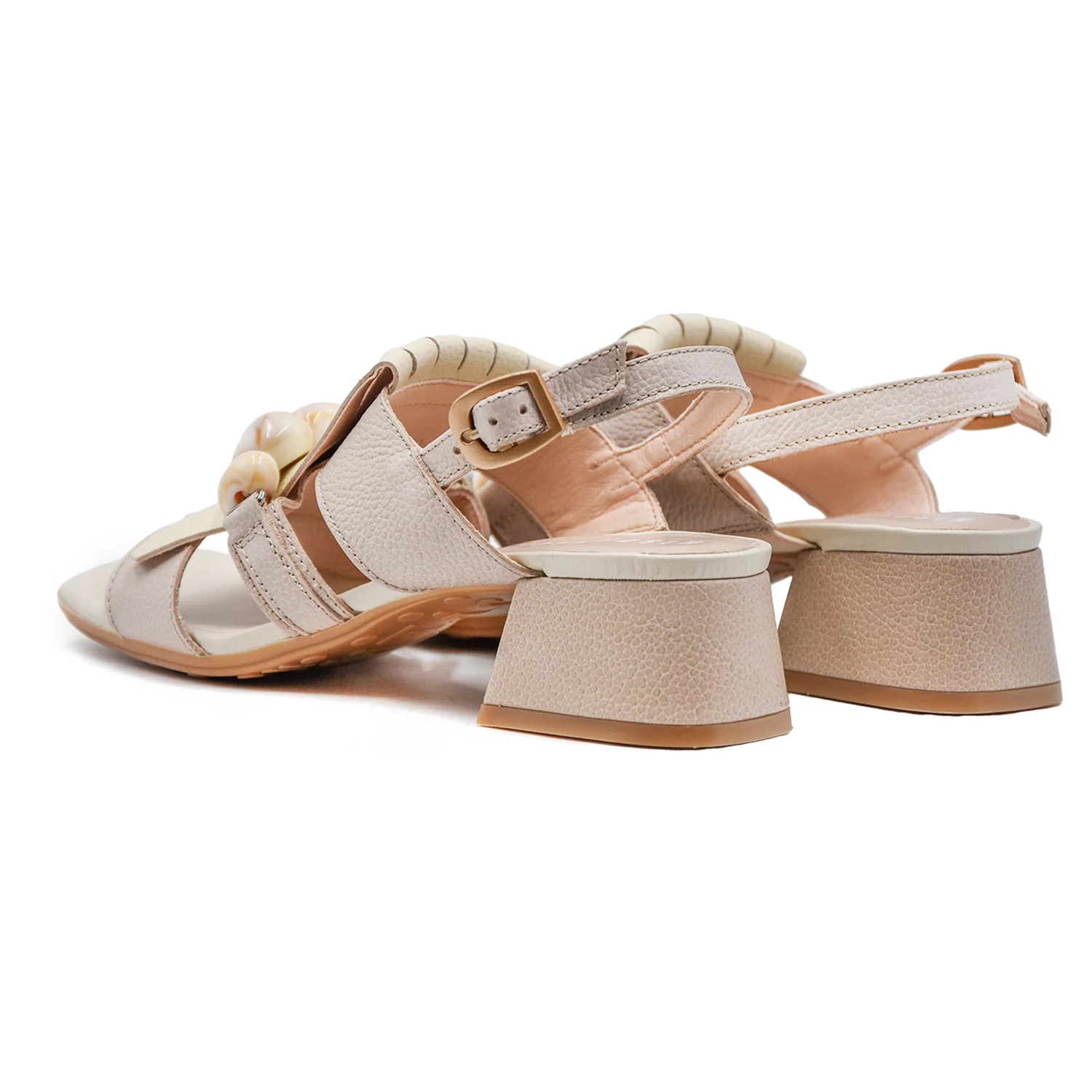 Hispanitas Sandali Donna Taupe Latte Impreziositi Da Pietre - Image 3