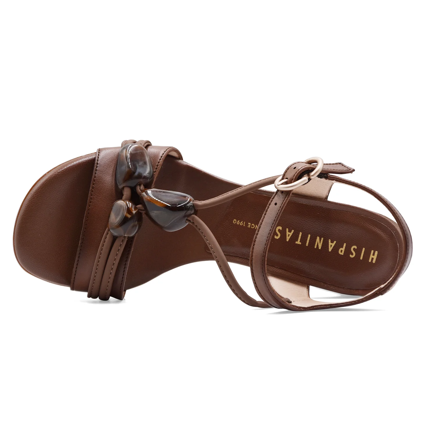 Sandali Donna Hispanitas Marrone Con Applicazioni Decorative - Image 3