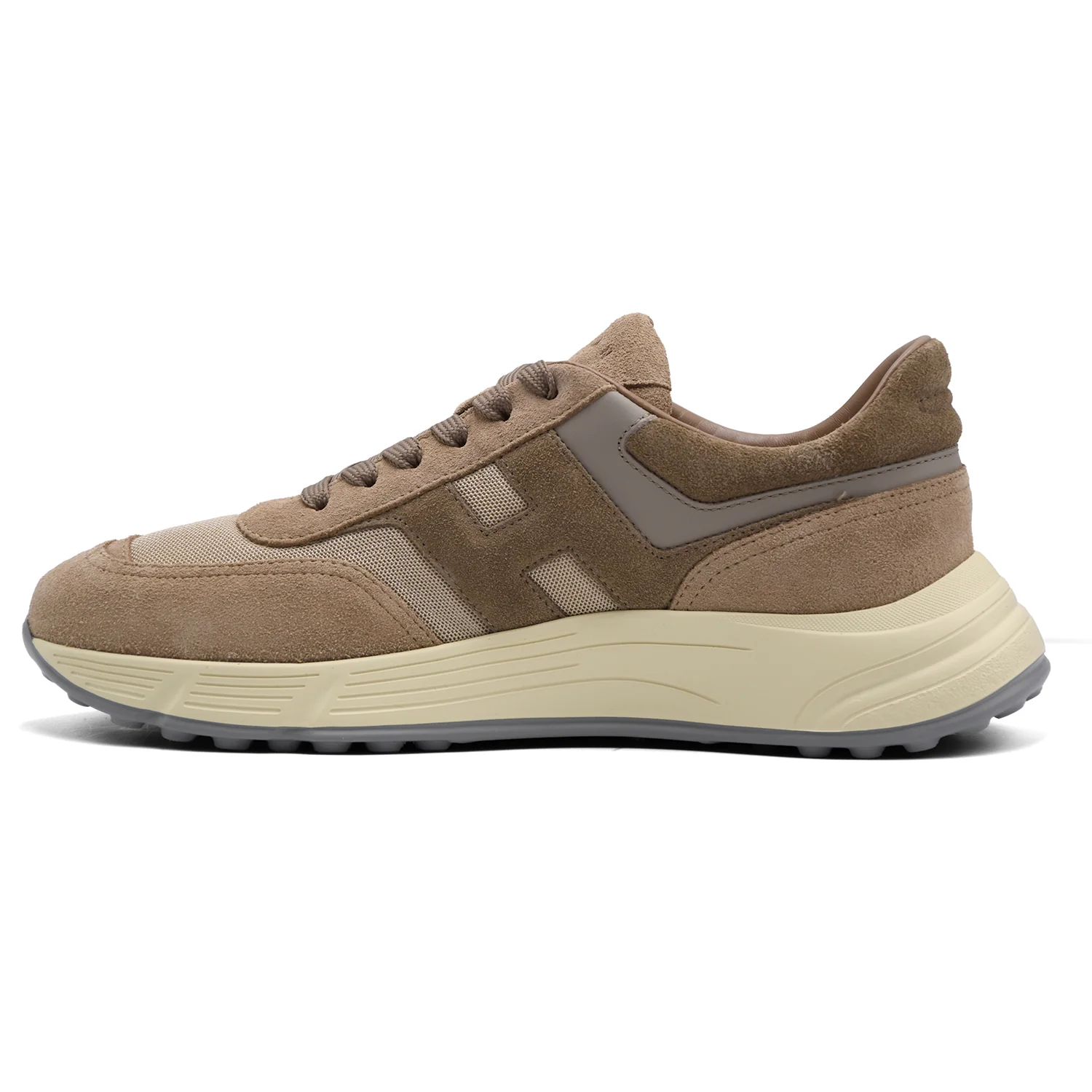 Sneakers Hogan Hyperlight Uomo In Pelle Scamosciata Cammello - Image 4