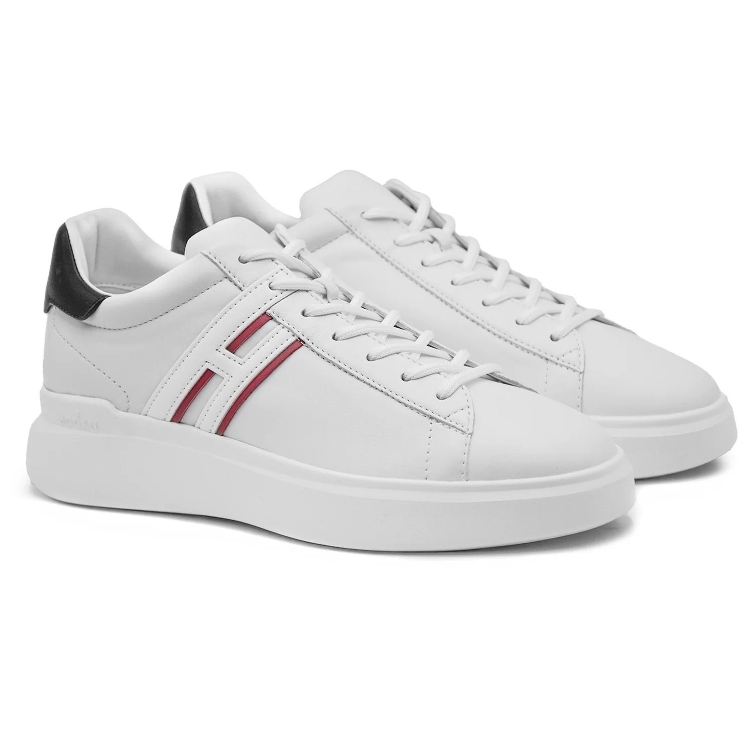 Sneakers Hogan H580 Uomo Bianco Dalle Linee Morbide Ed Essenziali - Image 2