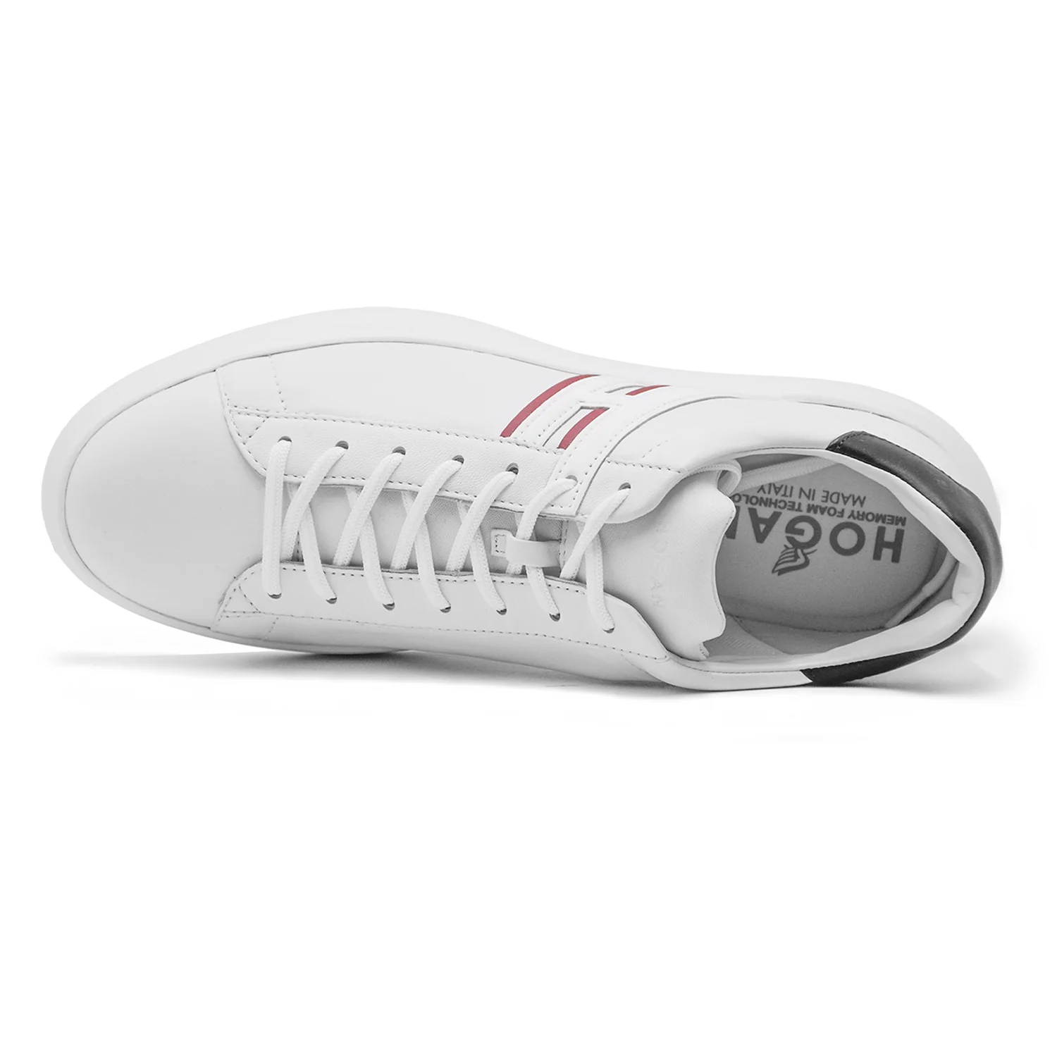Sneakers Hogan H580 Uomo Bianco Dalle Linee Morbide Ed Essenziali - Image 3
