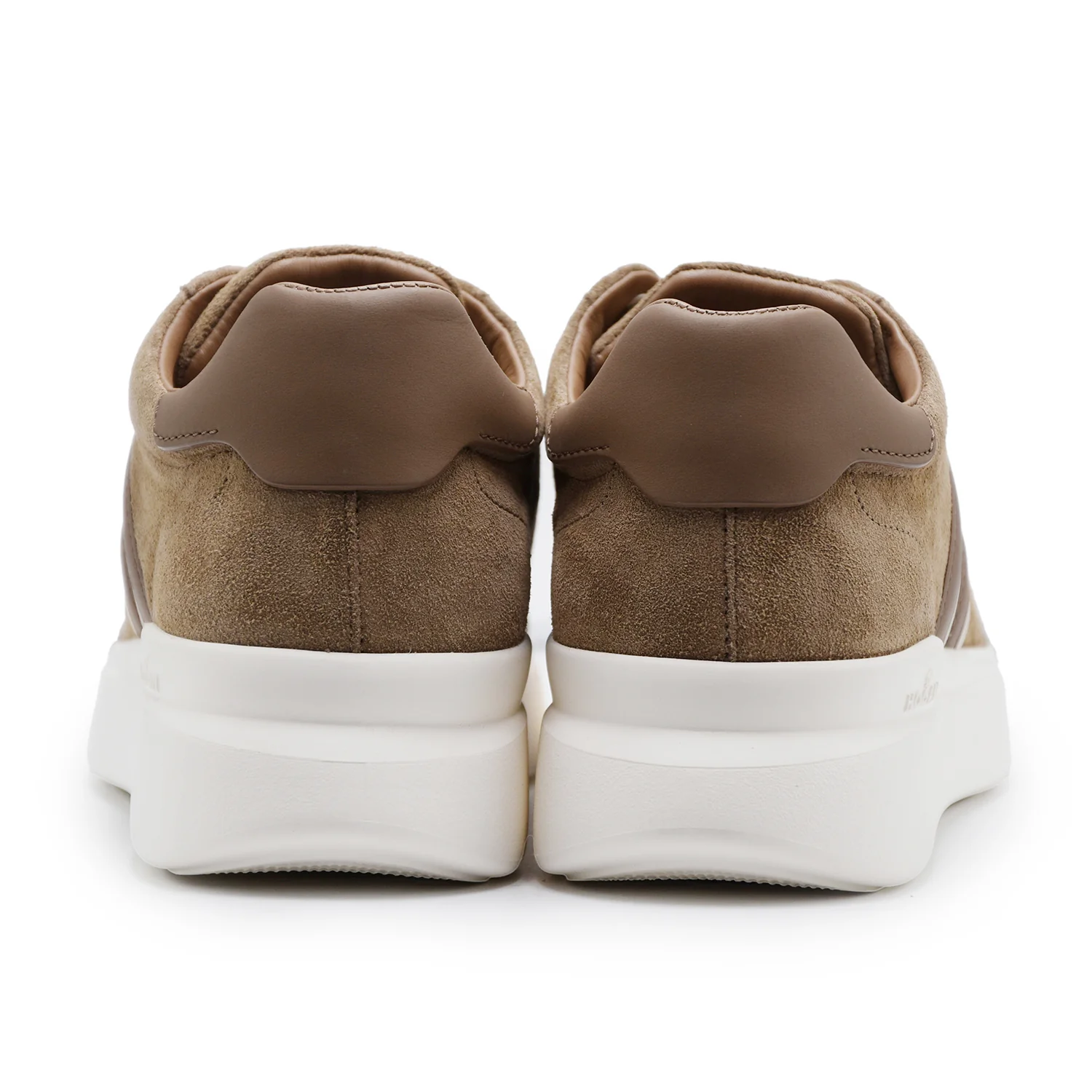 Sneakers Hogan H580 Iconiche Uomo Pelle Scamosciata Marrone - Image 3