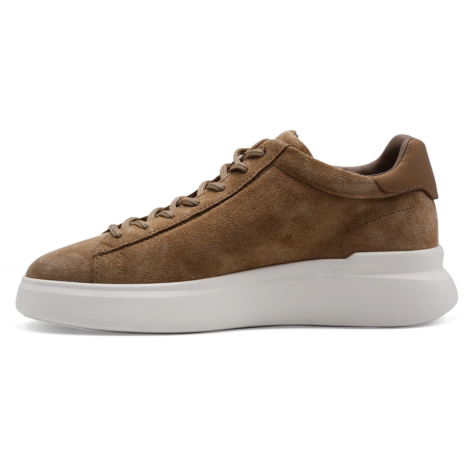 Hogan Sneakers Uomo H580 Beige Pelle Scamosciata Soletta Memory - Image 3