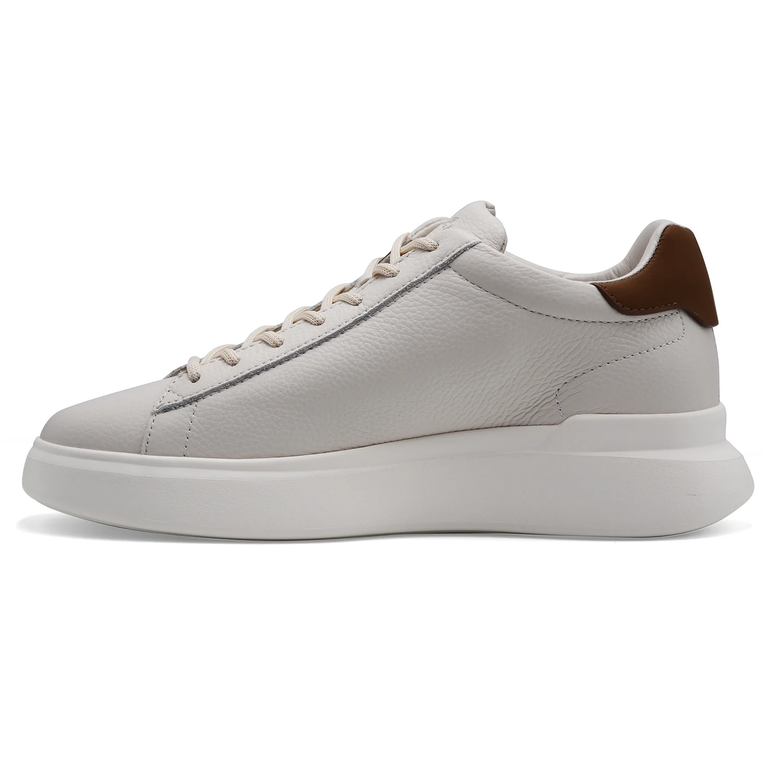 Sneakers Hogan H580 Uomo In Pelle Avorio Design Urban Pulito - Image 4