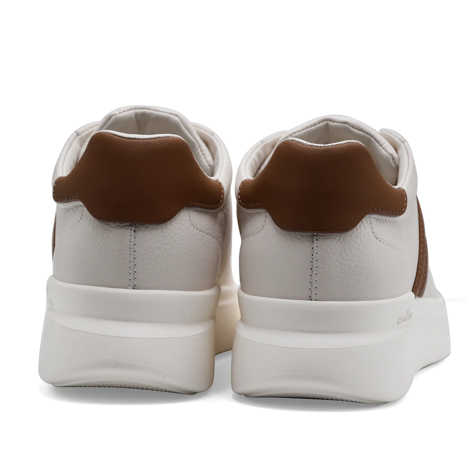 Sneakers Hogan H580 Uomo In Pelle Avorio Design Urban Pulito - Image 5
