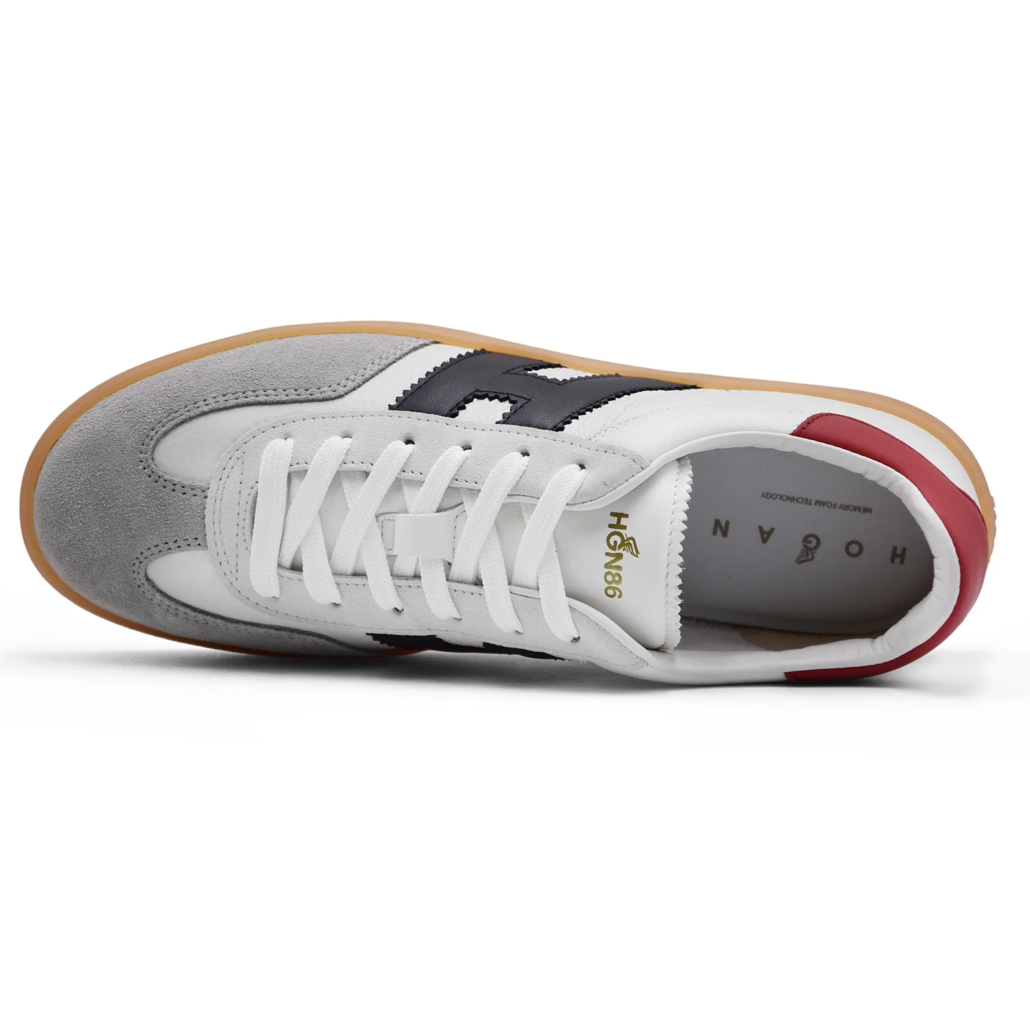 Sneakers Hogan Cool Retrò Uomo Bianco Soletta In Memory Foam - Image 5