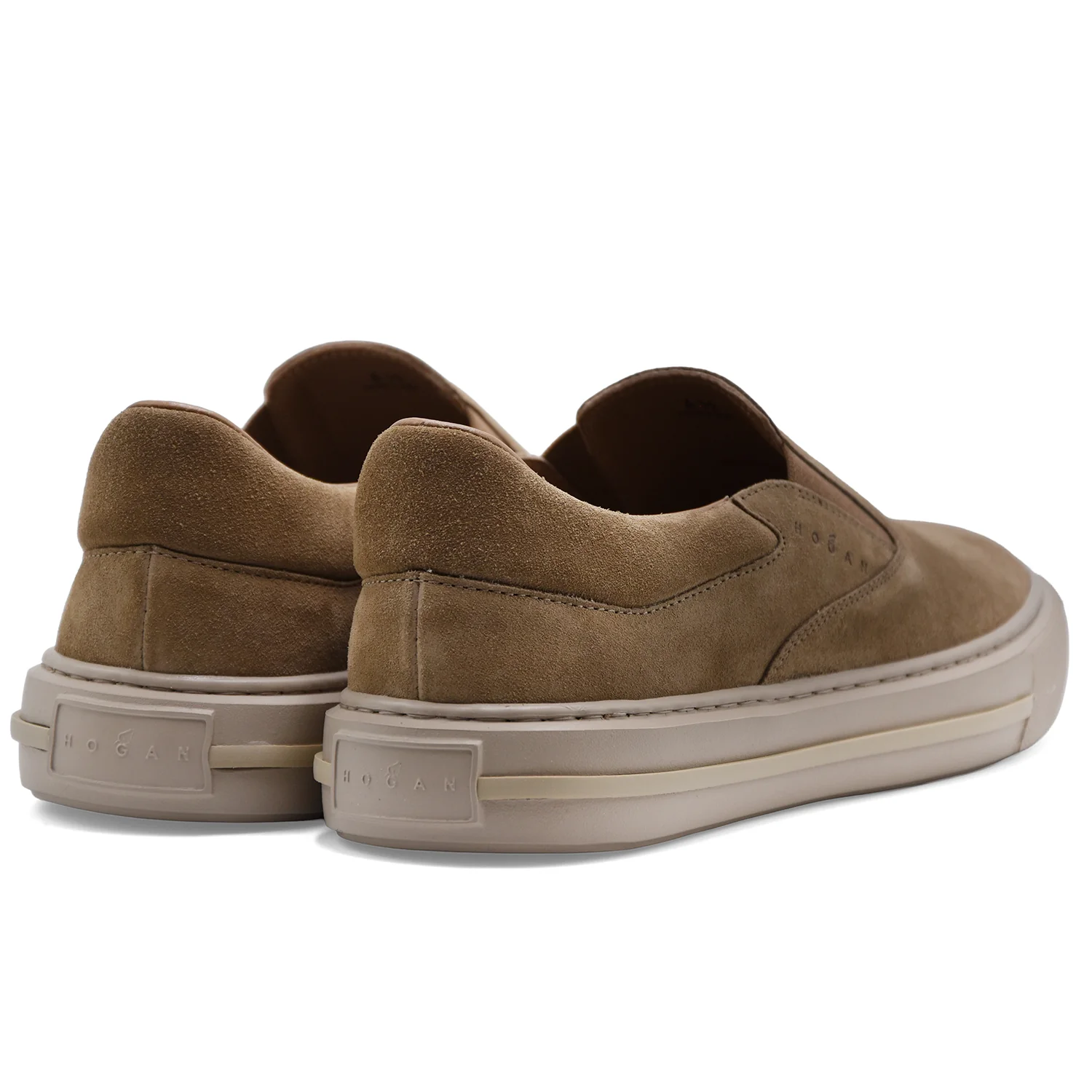 Sneakers Slip-On Hogan H691 Uomo Beige Di Stile Chic Sportivo - Image 4