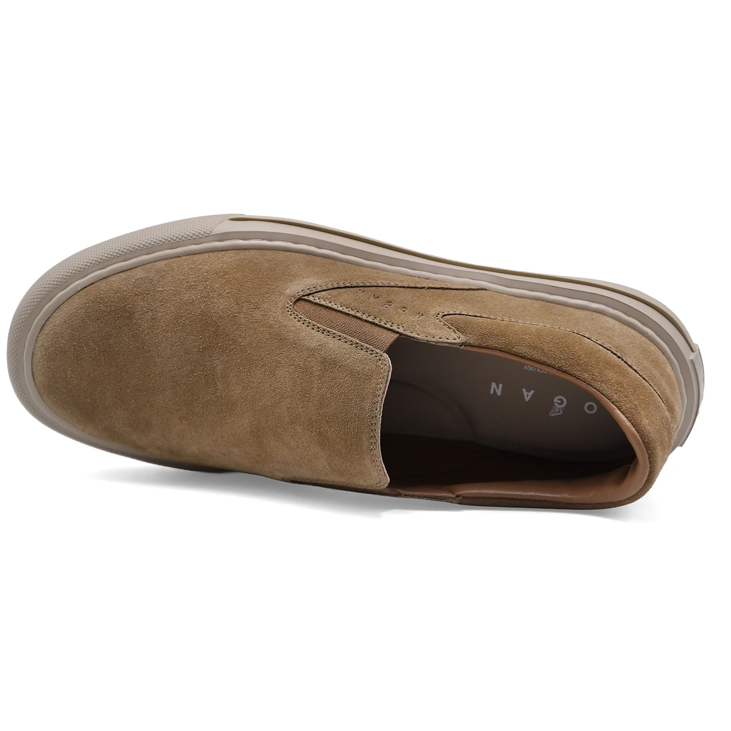 Sneakers Slip-On Hogan H691 Uomo Beige Di Stile Chic Sportivo - Image 5