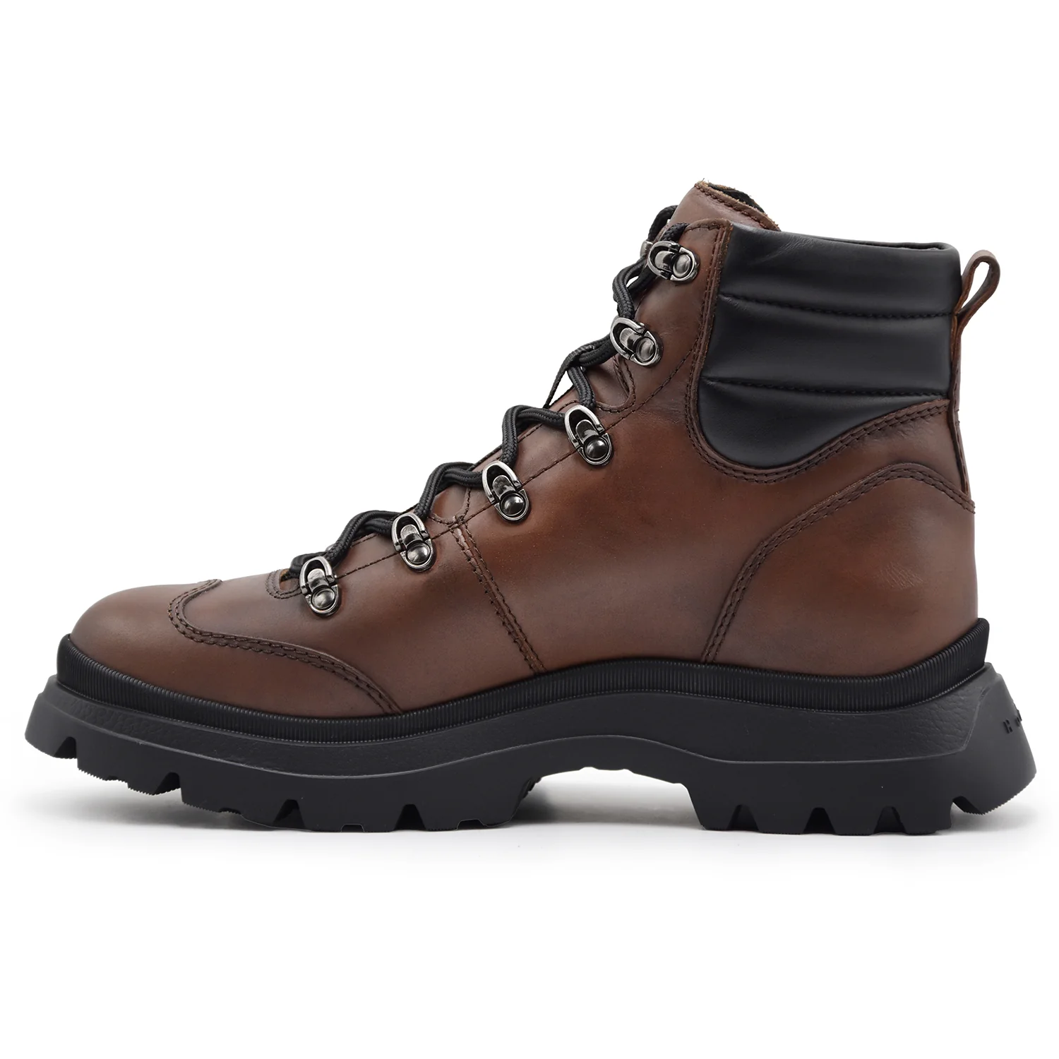 Pedula Hogan H692 Uomo Pelle Dallo Stile Hiking Color Corteccia - Image 4