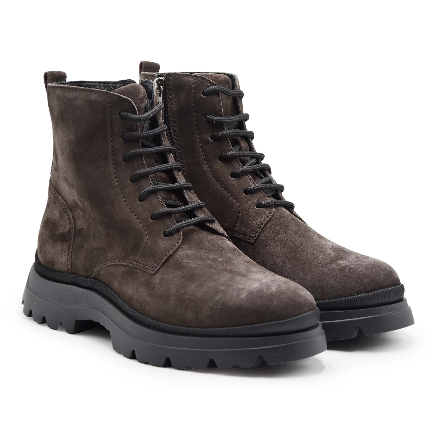 Stivaletti Hogan H692 Uomo Marrone Design Scultoreo E Chunky - Image 3