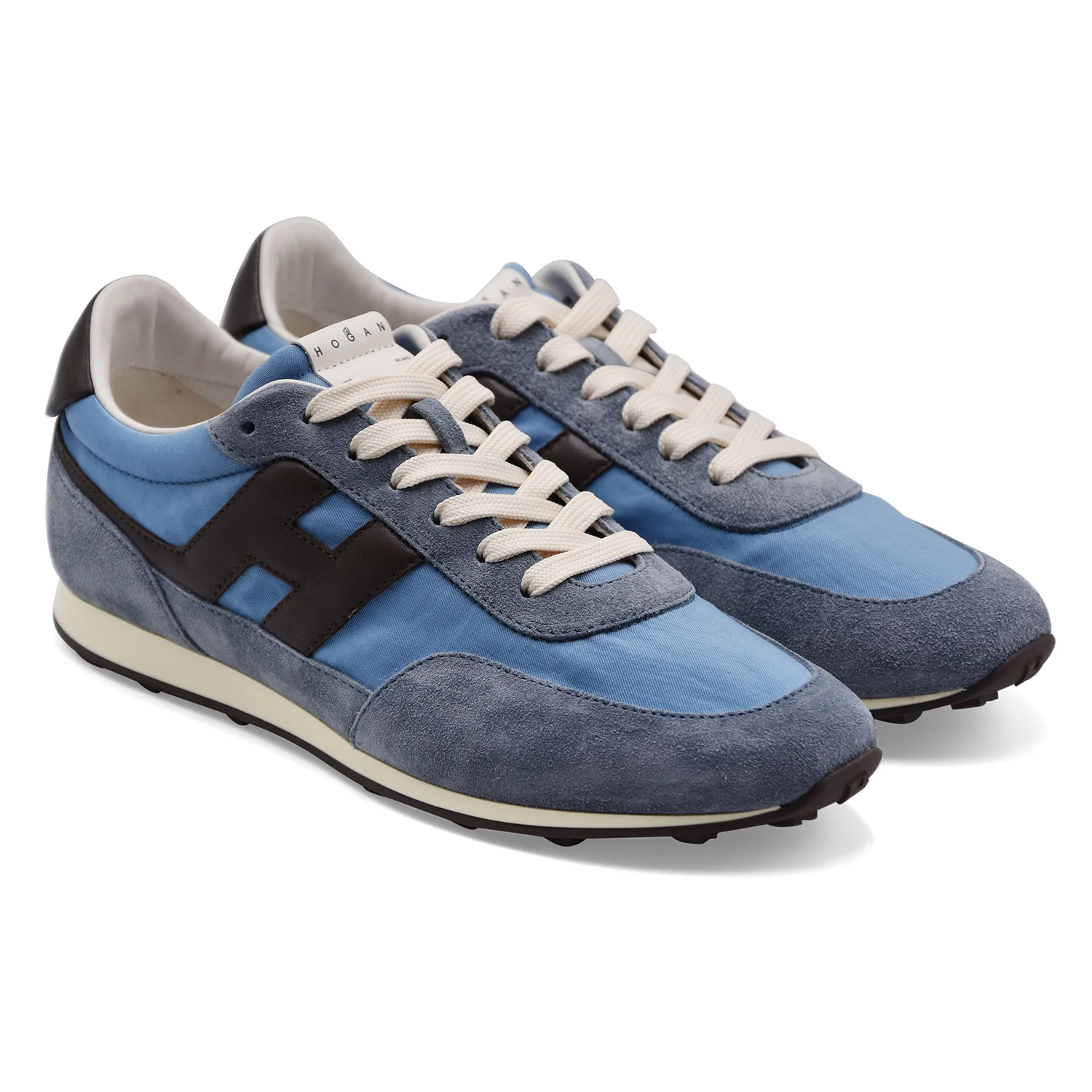 Hogan Uomo Sneakers H699 Morbida E Leggera Pelle Scamosciata Blu - Image 2
