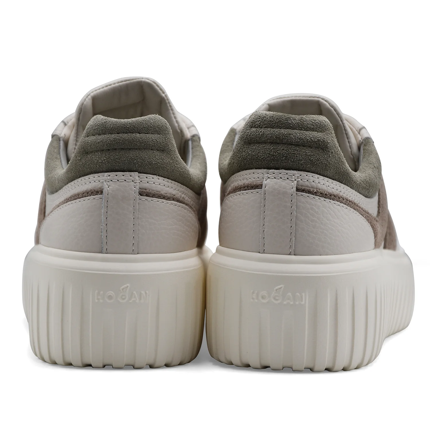 Sneakers Hogan H-Stripes Donna Avorio Beige Suola Extralight - Image 5