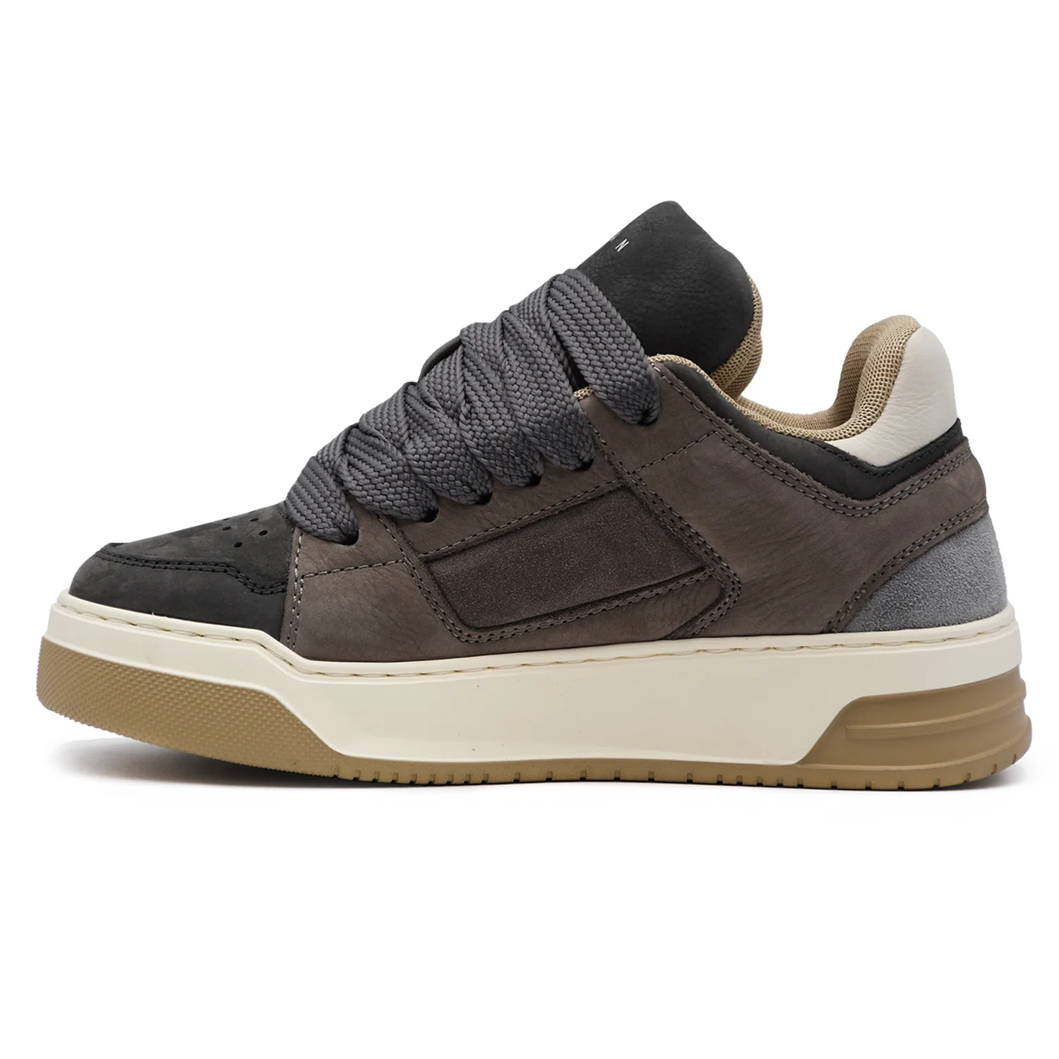 Hogan H667 Modello Ispirato Allo Skate Sneakers Grigio Donna - Image 3