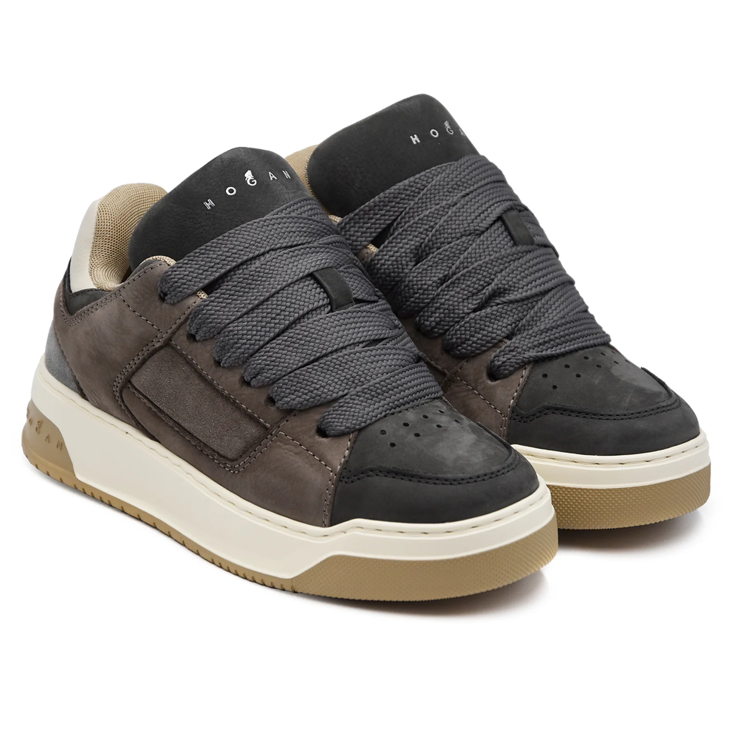 Hogan H667 Modello Ispirato Allo Skate Sneakers Grigio Donna - Image 5