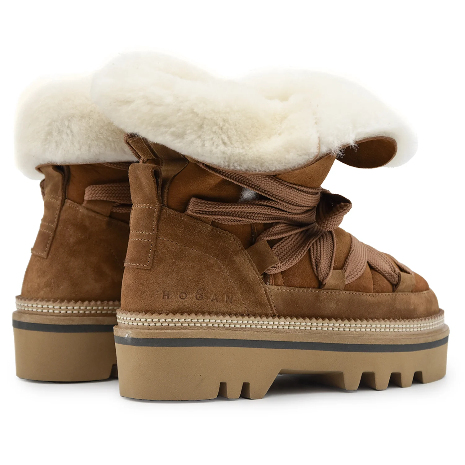 Stivaletti Hogan Donna H675 Marrone Calda Fodera In Pelliccia - Image 5