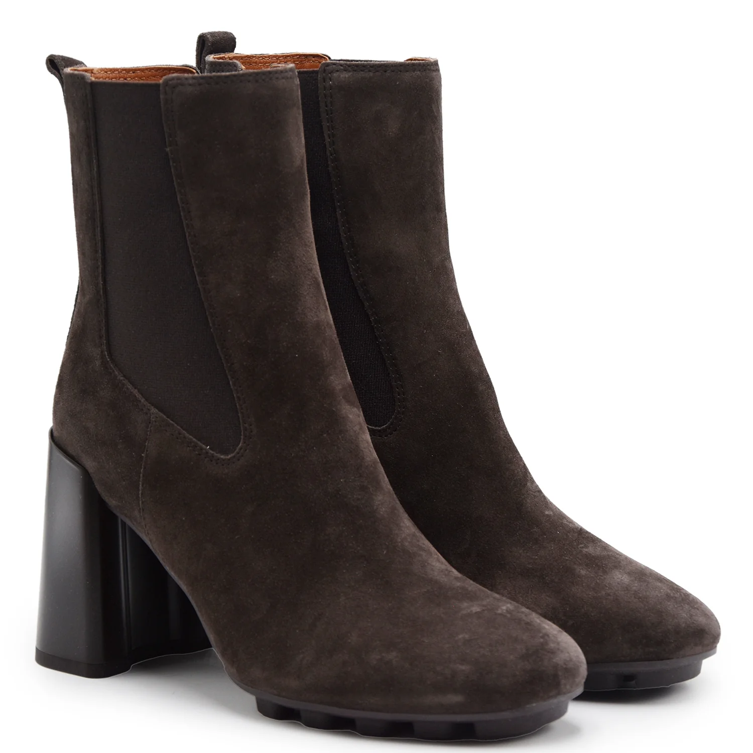 Stivaletti Chelsea Hogan Donna H695 Pelle Scamosciata Marrone - Image 2