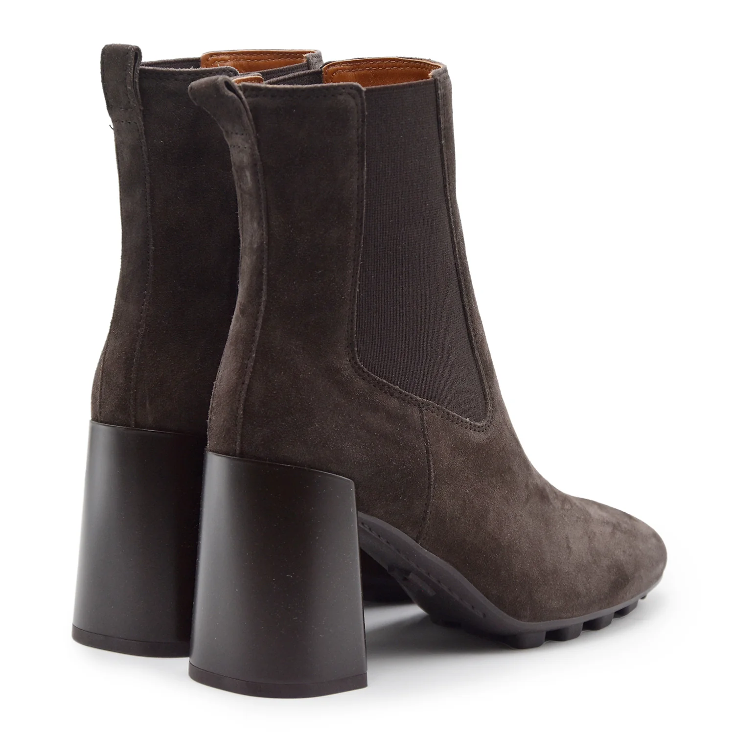 Stivaletti Chelsea Hogan Donna H695 Pelle Scamosciata Marrone - Image 3