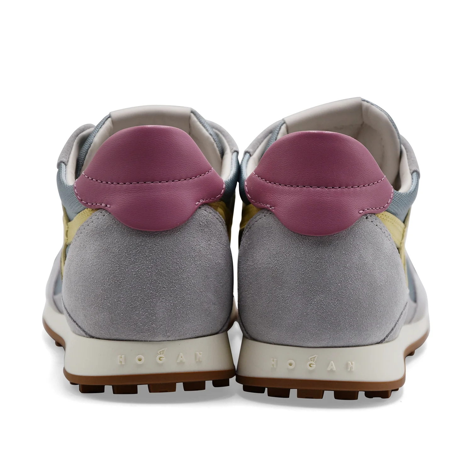 Sneakers Donna Hogan Athletic Leggera Azzurro Giallo Grigio - Image 5