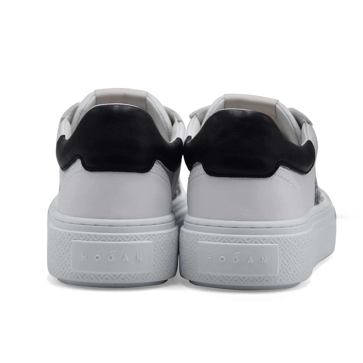 Sneakers Hogan Crosswind H705 Donna Bianco Con Logo Glitterato - Image 4