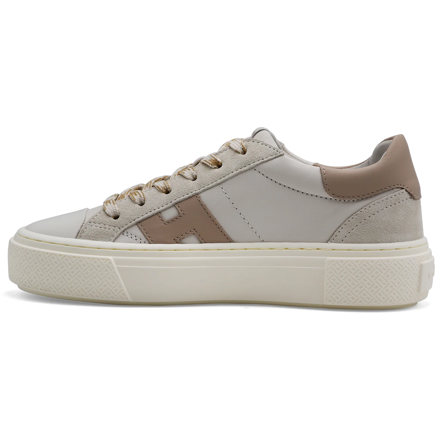 Sneakers Hogan Crosswind Donna H705 Beige Soletta Memory Foam - Image 3