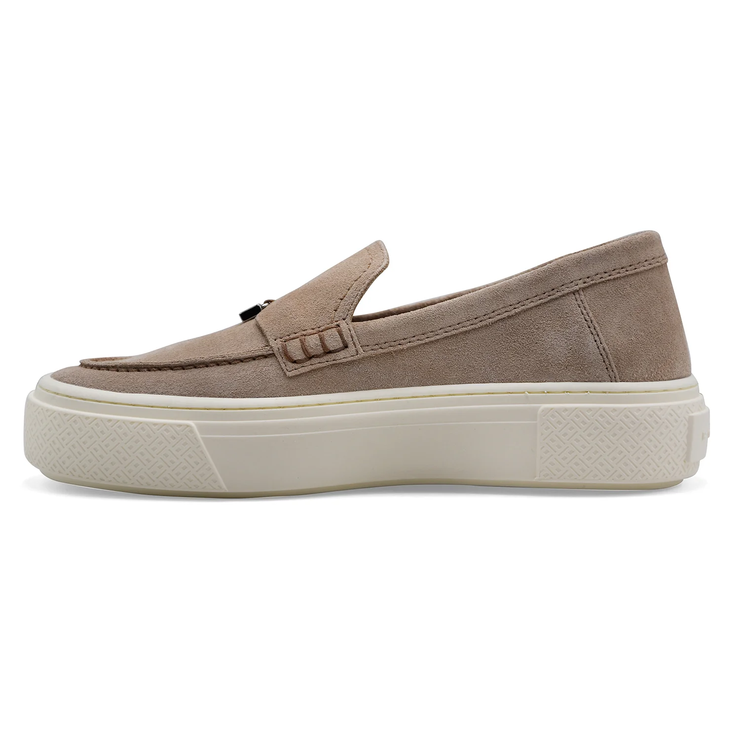 Hogan Mocassini Donna H705 Camoscio Beige Soletta Memory Foam - Image 4