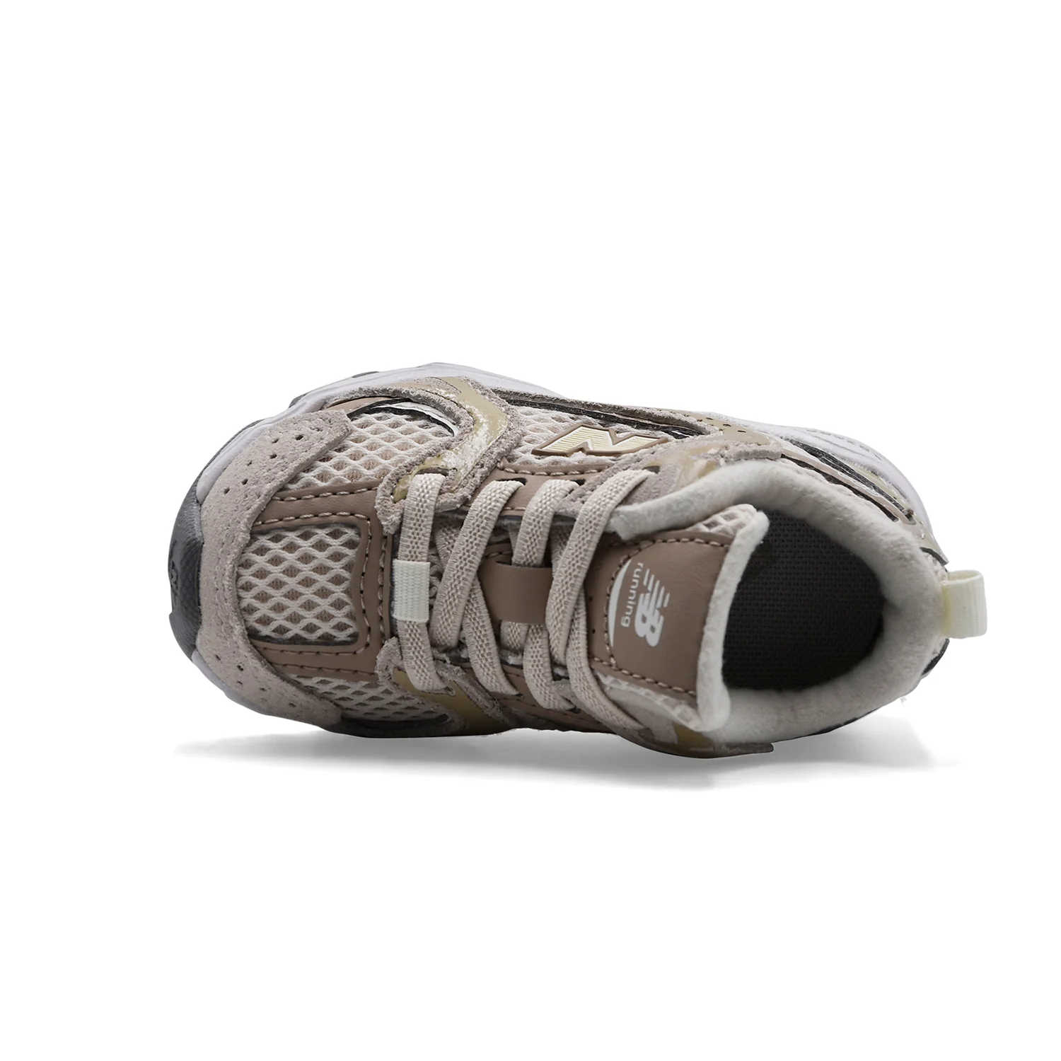 Sneakers New Balance Kids 530 Bungee Lace Linen Con Stoneware - Image 4