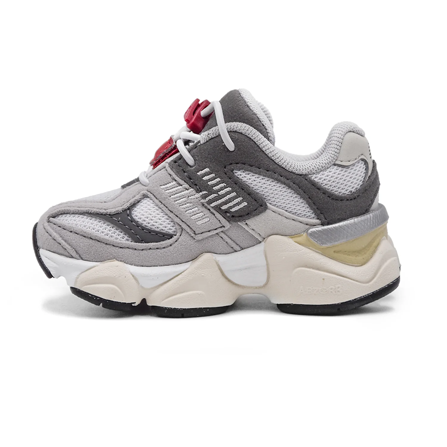 New Balance Bambino 9060GY Grigio Calza I Piedi Più Piccoli - Image 3