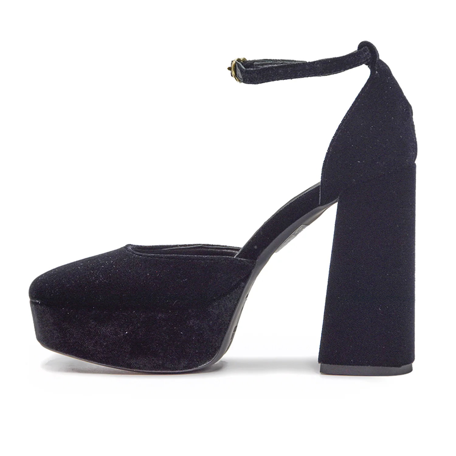 Love Moschino Nero Décolleté Donna Con Robusto Tacco A Cilindro - Image 4