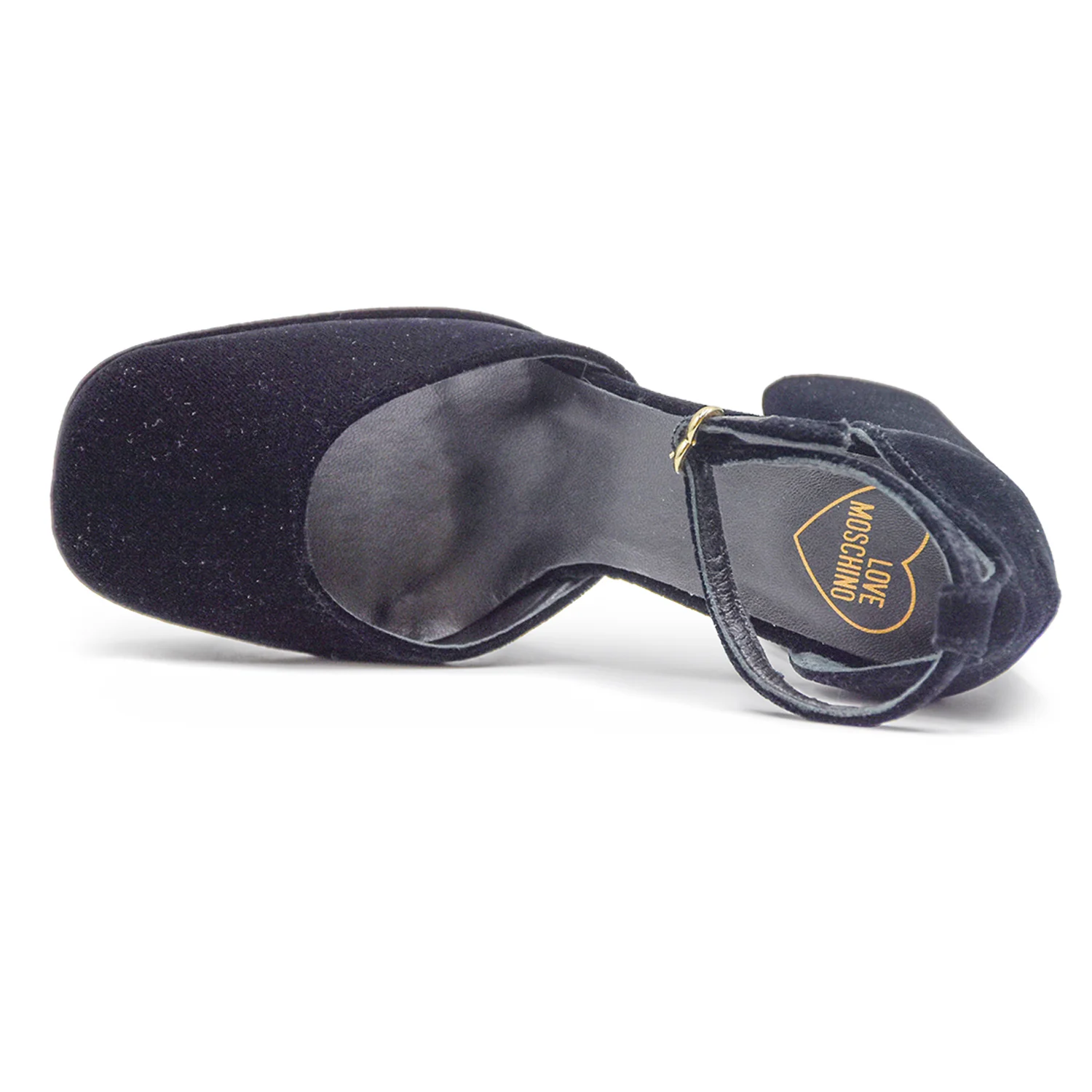 Love Moschino Nero Décolleté Donna Con Robusto Tacco A Cilindro - Image 5