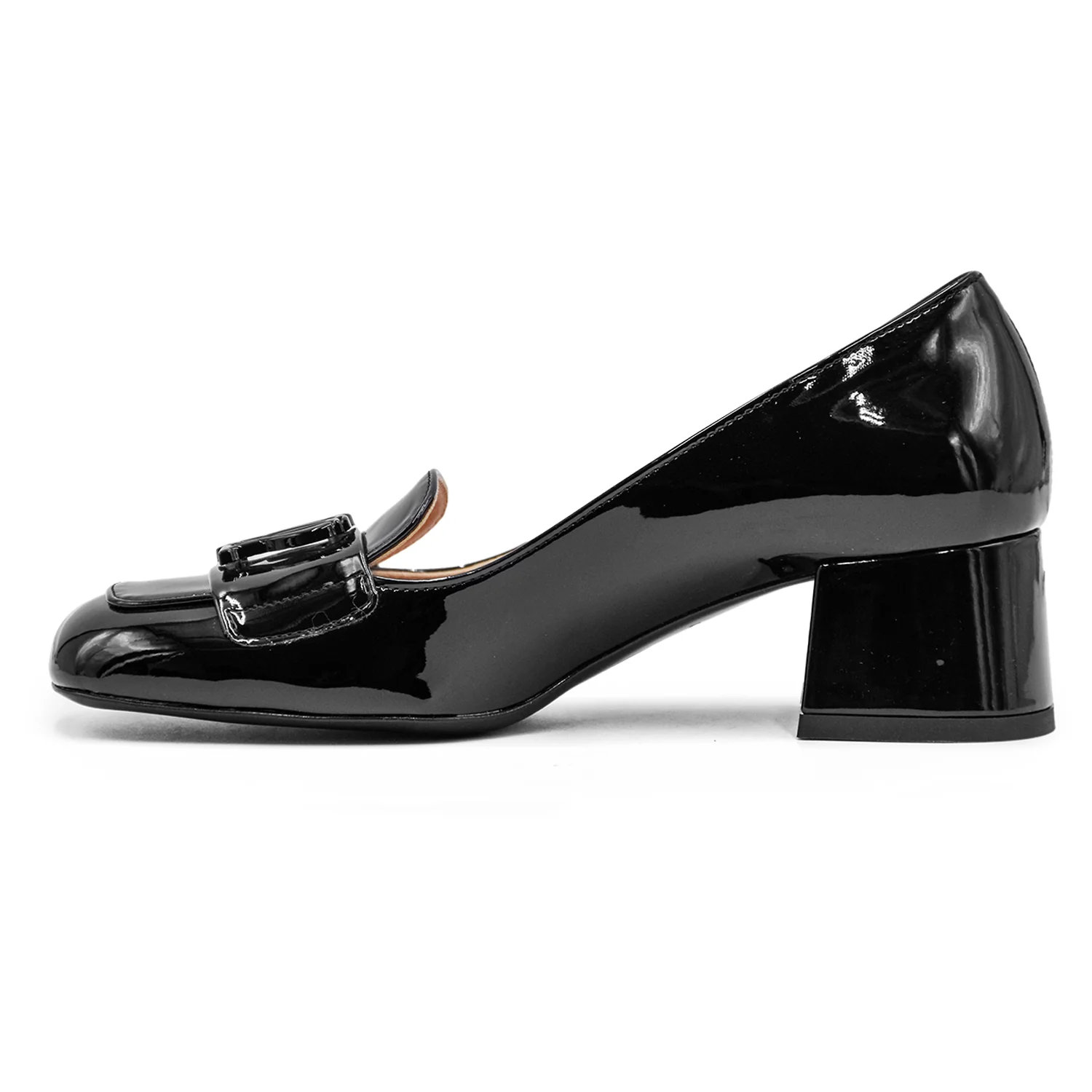Mocassini Love Moschino Nero Lucido Donna Eleganza Senza Tempo - Image 3