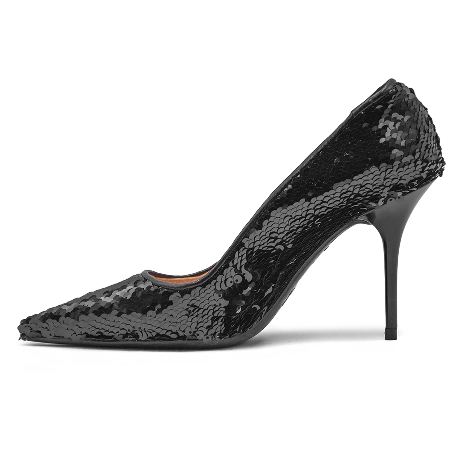 Décolleté Nero Love Moschino Donna Ricoperto Da Paillettes - Image 3