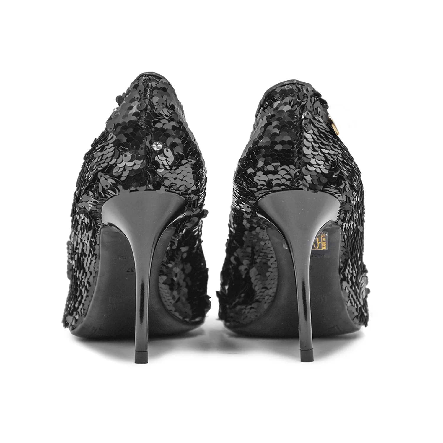 Décolleté Nero Love Moschino Donna Ricoperto Da Paillettes - Image 5